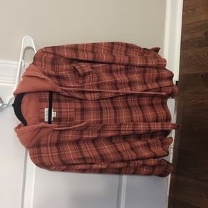 American Eagle flannel hoodie